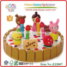 Деревянные игрушки торт ко дню рождения